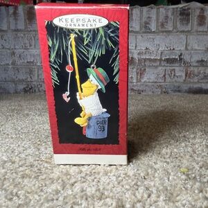 Vintage Keepsake Ornament Fills the Bill  1993 Fishing Duck Green Hat